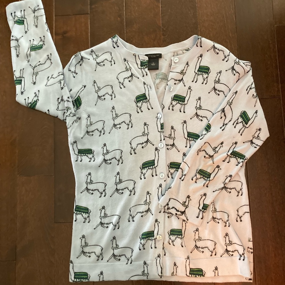 Ann Taylor Alpaca Pattern Sweater